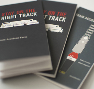 Train Accidents Brochure. This was a project that detailed the dangers of trains. It was a side project in Information Design.